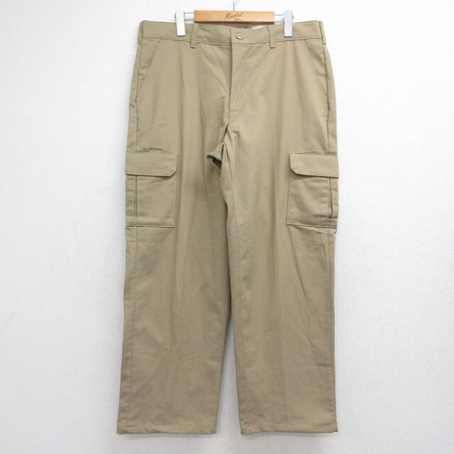 レッドキャップ ワークパンツ ベージュ 実寸W36 | 古着
