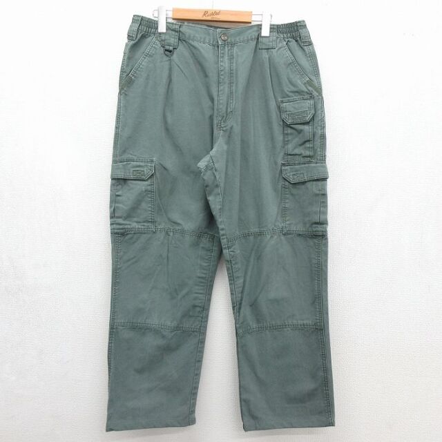 5.11タクティカル カーゴパンツ ダック地 カーキ 実寸W34 | 古着