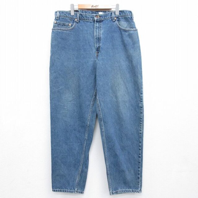 W37★古着 リーバイス Levis 560 ジーンズ メンズ 90年代 90s テーパード コットン ネイビー デニム【spe】 26aug04