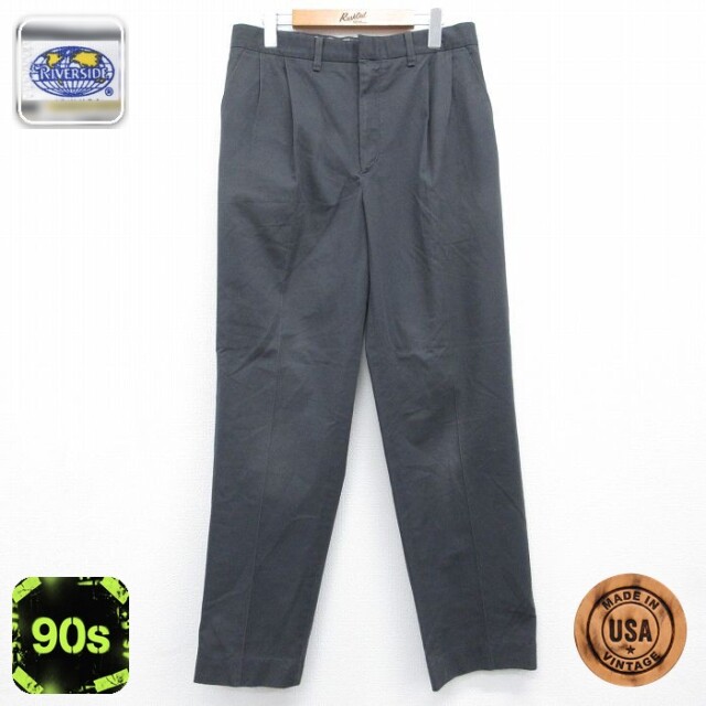 リー 90s ワークパンツ グレー 実寸W31 | 古着