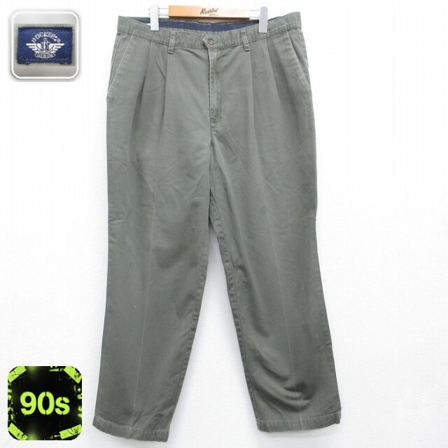 ドッカーズ 90s パンツ カーキ 実寸W35 | 古着