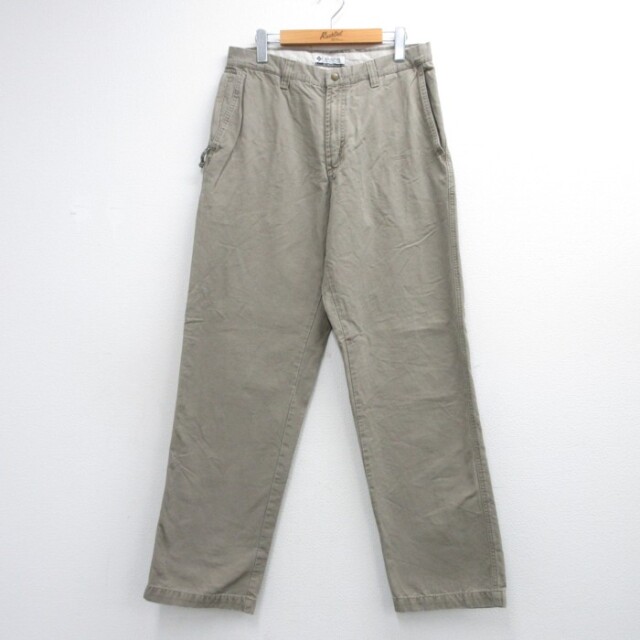コロンビア 00年代 ワークパンツ カーペンター ベージュ 実寸W32 | 古着