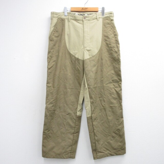 L.L.Bean 90年代 ハンティングブッシュパンツ パッチワーク ベージュ 実寸W36 | 古着