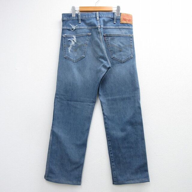 古着通販 W34☆古着 リーバイス Levis ジーンズ メンズ ネイビー デニム