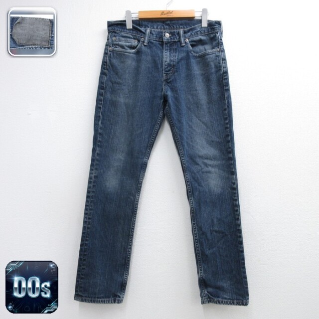 リーバイス511 00s ジーンズ ジッパーフライ ネイビー 実寸W32 | 古着