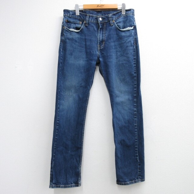 リーバイス511 ジーンズ ヒゲ ネイビー 実寸W34 | 古着