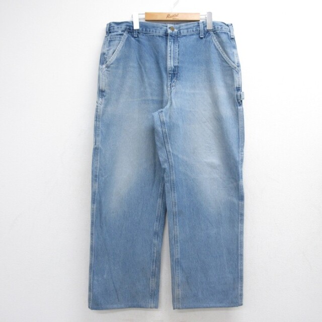 カーハート W38 パンツ ヒゲペインター ネイビー 実寸W38 | 古着