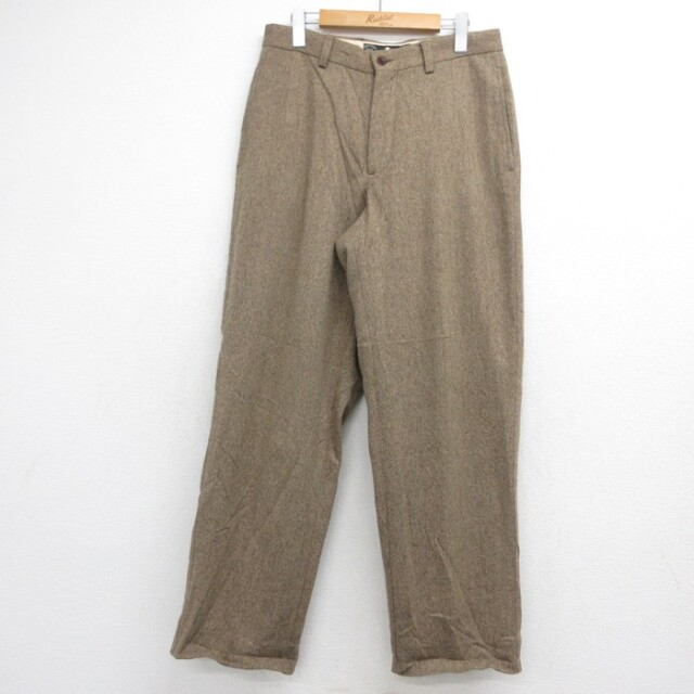 W31★古着 ギャップ GAP パンツ メンズ 90年代 90s ウール ブラウン 霜降り【spe】 26aug18