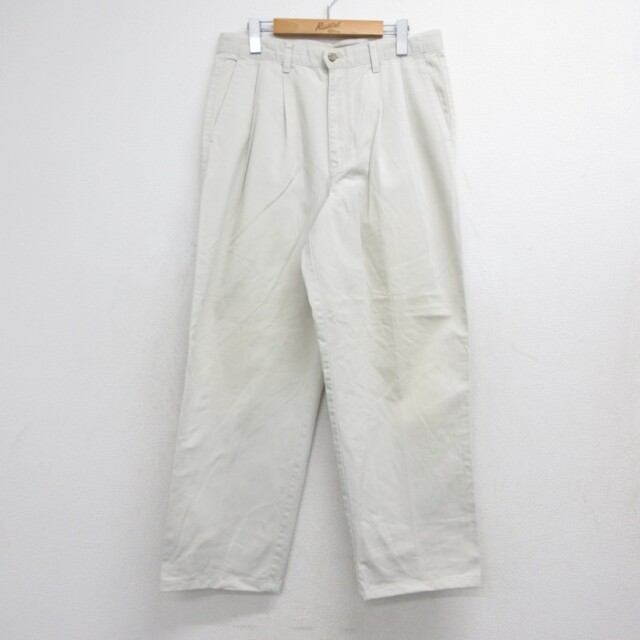 実寸W32 ドッカーズ 00s パンツ ツータック ベージュ | 古着