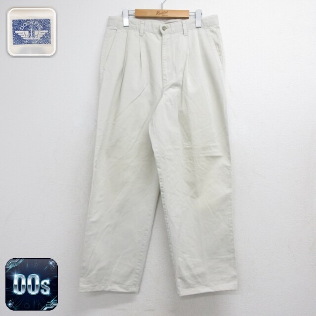 実寸W32 ドッカーズ 00s パンツ ツータック ベージュ | 古着