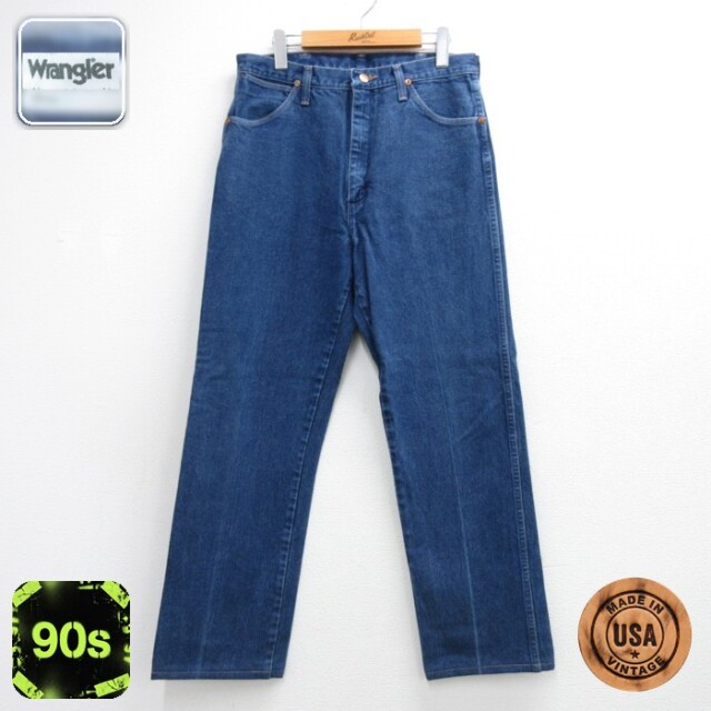 ラングラー 90s ジーンズ 13MWZ ネイビー 実寸W31 | 古着