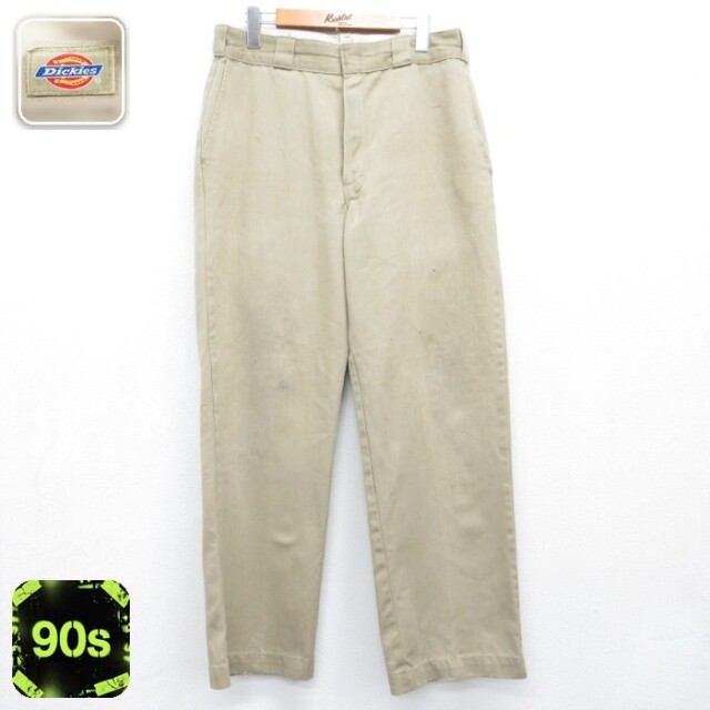 実寸W32 ディッキーズ 90s パンツ ベージュ | 古着