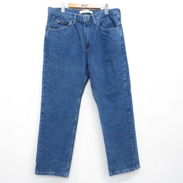 リー 90s パンツ YKKジップ ネイビー 実寸W35 | 古着