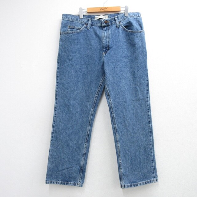 リー Lee パンツ メンズ ジーンズ コットン ネイビー デニム 実寸W38 | 古着