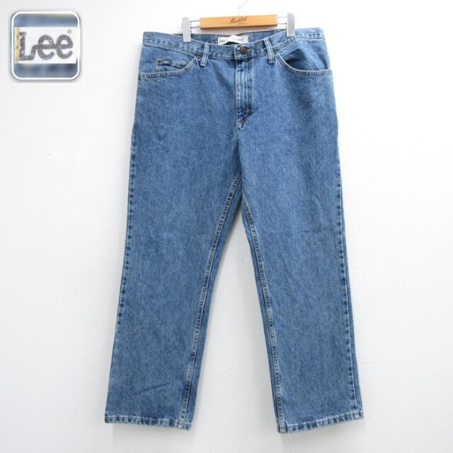 リー Lee パンツ メンズ ジーンズ コットン ネイビー デニム 実寸W38 | 古着