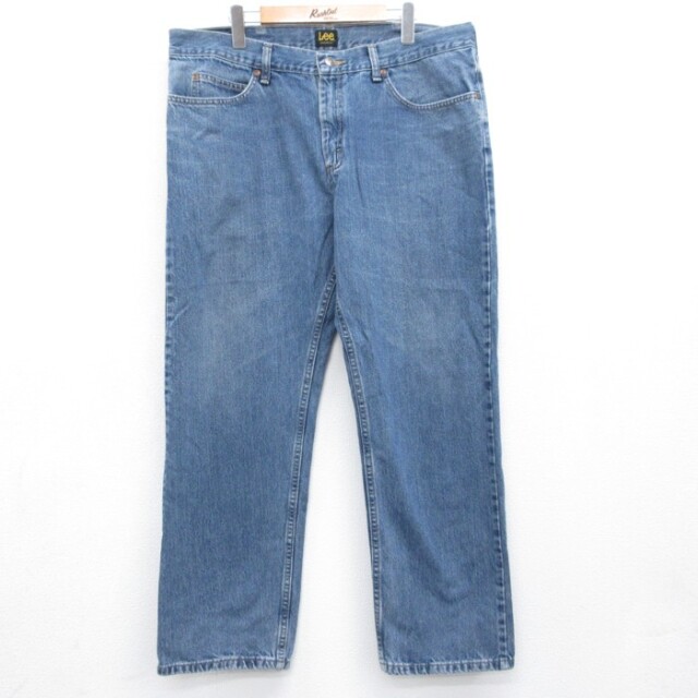 リー Lee パンツ メンズ ジーンズ デニム コットン ネイビー 実寸W38 | 古着
