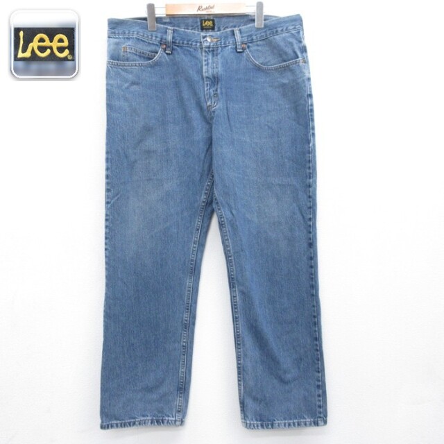 リー Lee パンツ メンズ ジーンズ デニム コットン ネイビー 実寸W38 | 古着