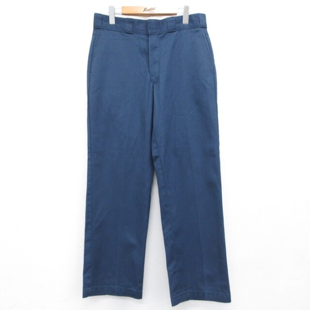 ディッキーズ ワークパンツ ネイビー 実寸W32 | 古着