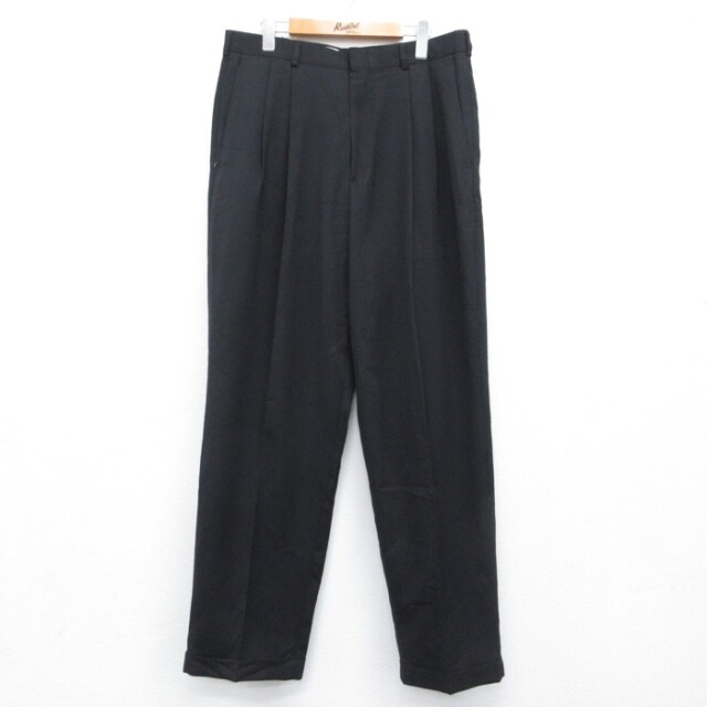 リーバイス 90s ツータックパンツ タック ブラック 実寸W34 | 古着