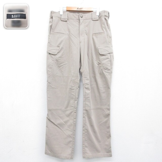 5.11 タクティカルカーゴパンツ ダブルニー ベージュ 実寸W36 | 古着