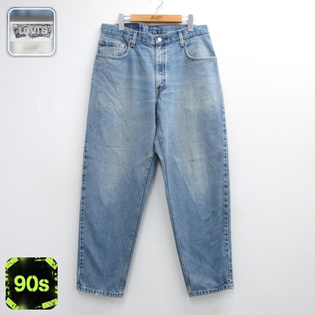 リーバイス560 90s ジーンズ ヒゲ ネイビー 実寸W34 | 古着