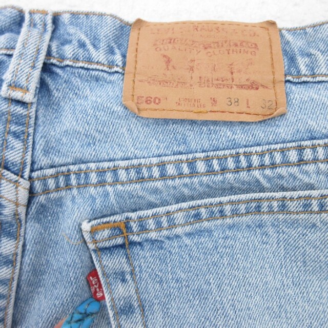 古着通販 W38☆古着 Levi's リーバイス 560 パンツ メンズ 00年代 00s