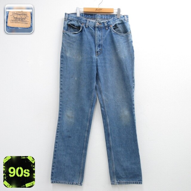リーバイス 90s ジーンズ ヒゲ ネイビー 実寸W36 | 古着