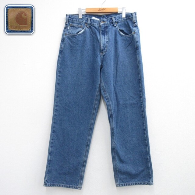 古着通販 W32☆古着 ジーンズ メンズ 90年代 90s コットン USA製 紺 デニム