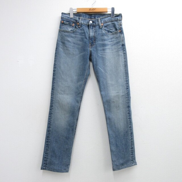 リーバイス511 ジーンズ ヒゲ ネイビー 実寸W32 | 古着