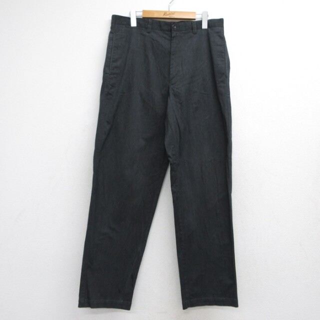 BANANA REPUBLIC パンツ メンズ ストレッチ ブラック 実寸W34 | 古着