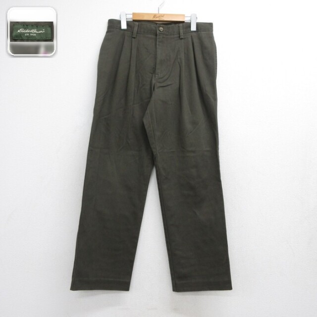 エディーバウアー パンツ カーキ 実寸W32 | 古着