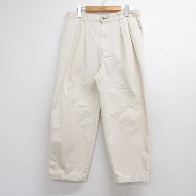 トミーヒルフィガー 90s パンツ ベージュ 実寸W34 | 古着