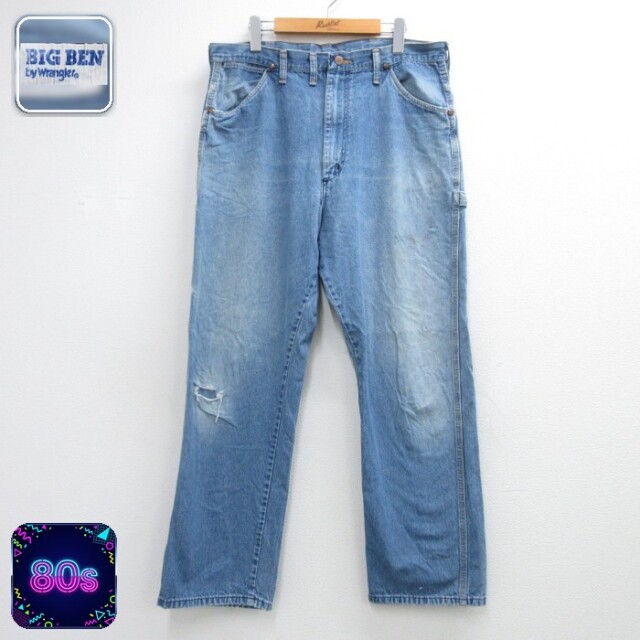 ビッグベン 80s パンツ タロン カーペンター ネイビー 実寸W38 | 古着