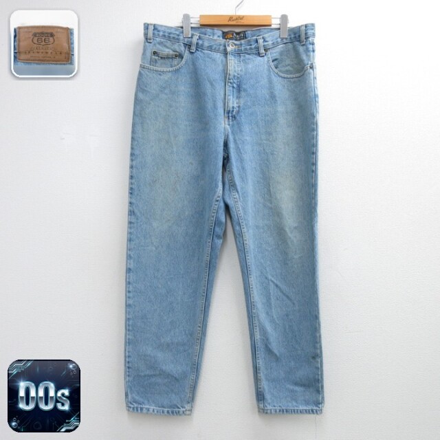 ROUTE 66 00s ジーンズ リラックスフィット ネイビー 実寸W39 | 古着