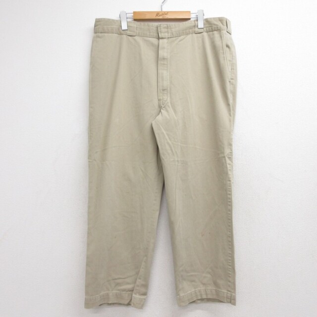 W38★古着 エルエルビーン メンズ 80年代 80s ワーク コットン ベージュ【spe】 26sep10