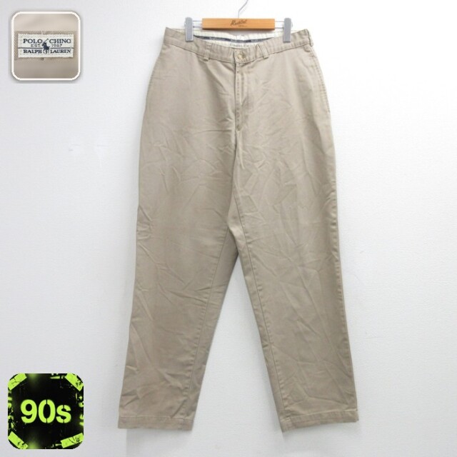 ラルフローレン 90s チノパンツ ブラウン 実寸W33 | 古着