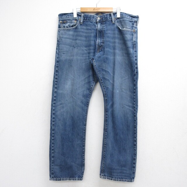 リーバイス569 Levis W34 ワイド バギー 青 古着 ヒゲ 22475 古着通販 W38☆古着 リーバイス Levis 569 ジーンズ メンズ ヒゲ
