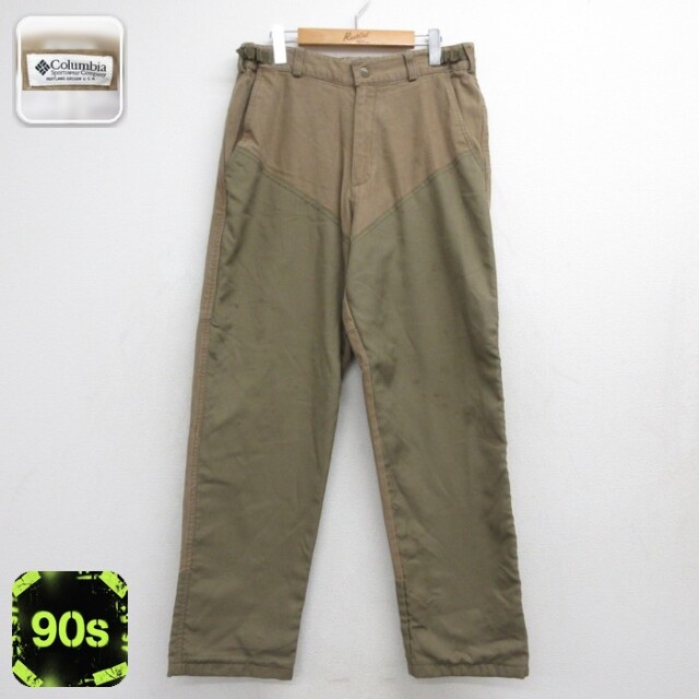 コロンビア 00s パンツ ハンティング ブラウン 実寸W34 | 古着