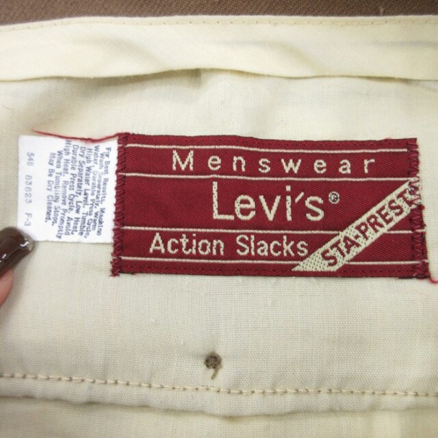 古着通販 W34☆古着 Levi's リーバイス パンツ メンズ 80年代 80s