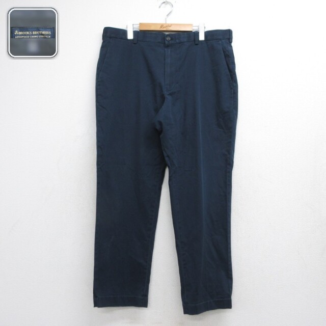 Brooks Brothers ブルックスブラザーズ ブランド パンツ メンズ ストレッチ ネイビー 実寸W38 | 古着