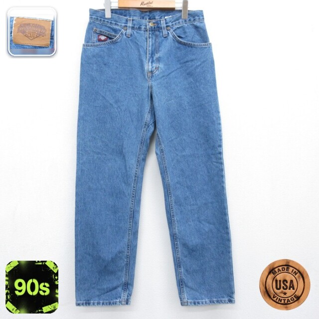 DIAMOND CUT パンツ メンズ 90s ジーンズ コットン USA製 ネイビー デニム 実寸W31 | 古着