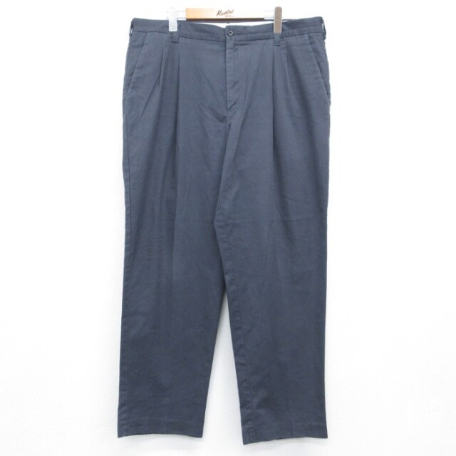 古着通販 W38☆古着 CINTAS パンツ メンズ ワーク ツータック