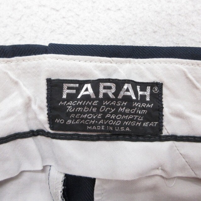 古着通販 W32☆古着 FARAH パンツ メンズ 80年代 80s スラックス USA製