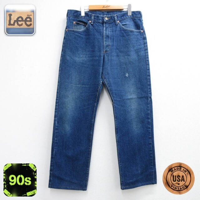 リー 90s ジーンズ ヒゲ ネイビー 実寸W36 | 古着