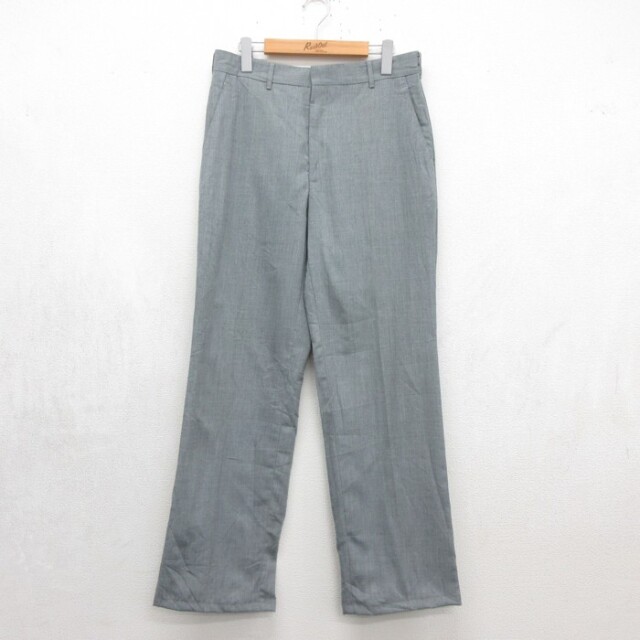 Tobias 80s スラックス フラップポケット グレー 実寸W32 | 古着