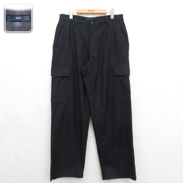 ギャップ カーゴパンツ ネイビー 実寸W33 | 古着