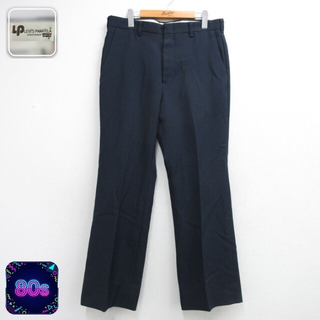 LEVIS PANATELA パンツ メンズ 80s タロン スラックス ネイビー 実寸W34 | 古着