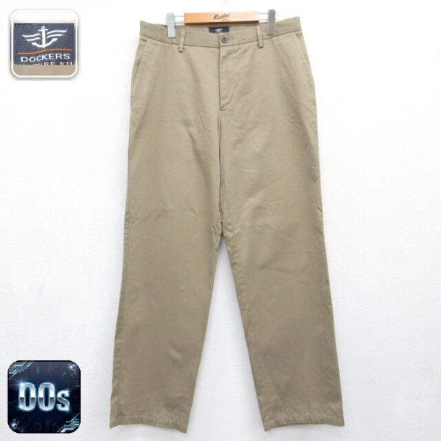 DOCKERS ドッカーズ パンツ メンズ シグネチャー コットン ブラウン カーキ 実寸W34 | 古着