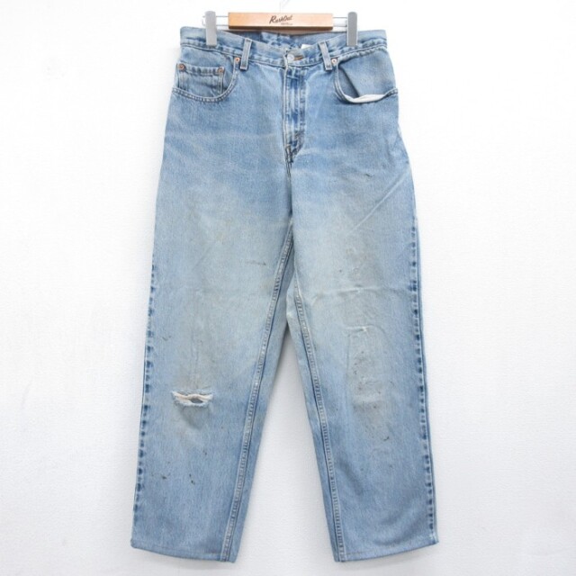 W32★古着 Levi's リーバイス パンツ メンズ 00年代 00s ジーンズ テーパード 560 コットン ネイビー デニム【spe】 26oct09