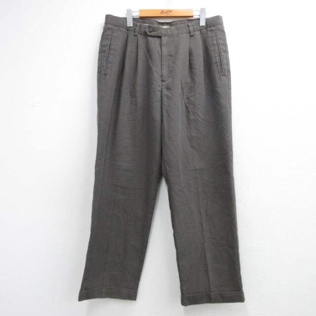 W36★古着 DOCKERS ドッカーズ パンツ メンズ 90年代 90s フラップポケット グレー チェック【spe】 26oct09